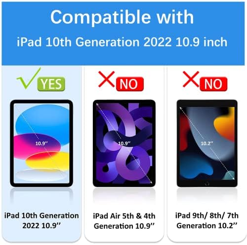 iPad 10 Generáció Esetben 2022 iPad 10.9 hüvelyk Esetben, iPad 10 Esetben Ütésálló Masszív Védő iPad Gyerekek Esetében