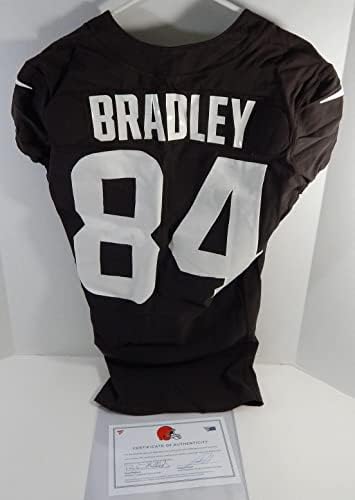 2020 Cleveland Browns Ja ' Marcus Bradley 84 Játék Használt, Barna Gyakorlat Jersey 38 3 - Aláíratlan NFL Játék Használt