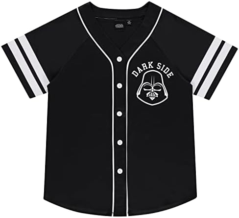 STAR WARS Női Baseball Jersey - Darth Vader Luke Skywalker Baba Yoda Háló Gomb Le Baseball Jersey
