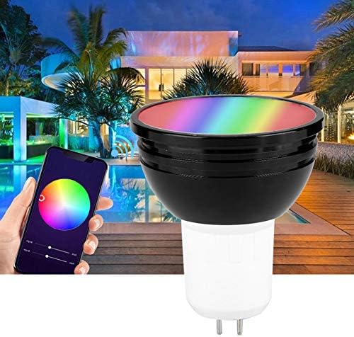 Yosoo LED Izzó, Wi-Fi Smart Lámpa Okostelefon Ellenőrzött Izzók Szabályozható AC85V-265V 6W, RGB+CW