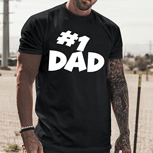 UBST apák Napja T-shirt Mens Rövid Ujjú Nyári Levél Nyomtatás Slim Fit Tetejét Alapvető Sleeve Tshirt az Apa
