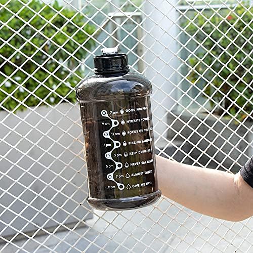 FUNUS 74oz Motivációs Víz Üveg csomagban 74oz BPA Mentes Nagy Üveg Víz