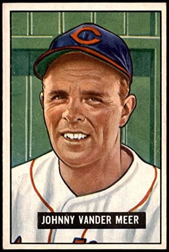 1951 Bowman 223 Johnny Vander Meer Cleveland indians (Baseball Kártya) EX/MT Indiánok