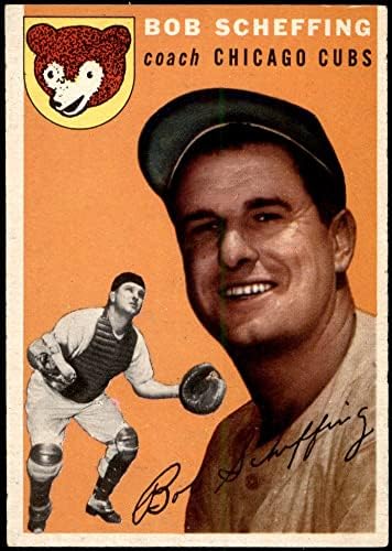 1954 Topps 76 Bob Scheffing Chicago Cubs (Baseball Kártya) EX/MT Cubs
