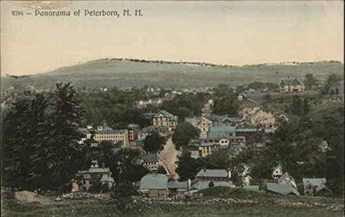 Panoráma Peterborough, New Hampshire-i NH Eredeti Antik Képeslap