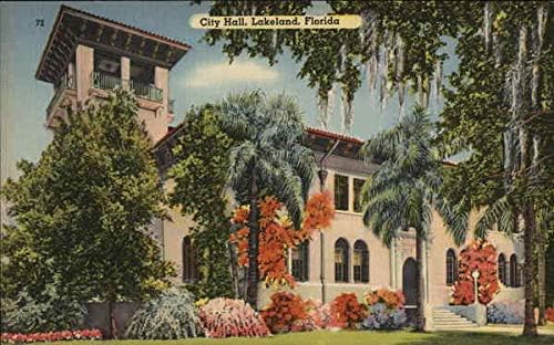 A Városháza Lakeland, Florida FL Eredeti Antik Képeslap