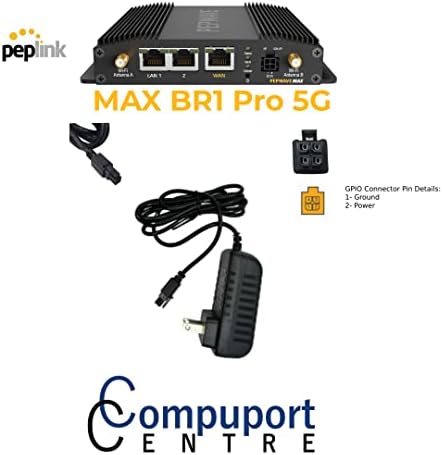 CompuPort AC 12 v dc Adaptert a Molex Csatlakozóhoz, a Sierra Wireless Airlink, valamint CradlePoint LTE modemek.