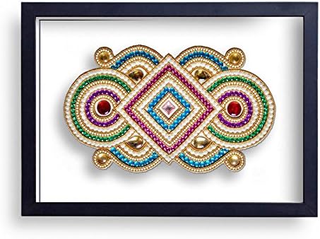 Kézműves Dekorációs Kundan Rangoli (Multi-Color_Standard) az Indiai Gyűjthető