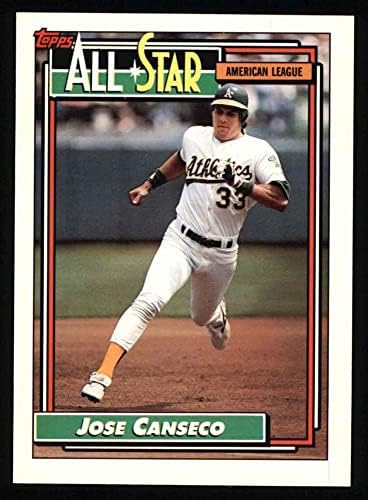 1992 Topps 401 All-Star Jose Canseco Oakland Athletics (Baseball Kártya) NM/MT Atlétika