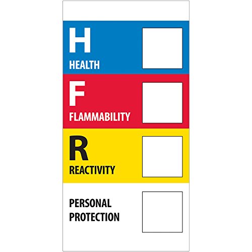 Szalag Logika® Címkék, Egészségügyi Tűzveszélyességi Reaktivitás, 1 x 2, Több, 500/Tekercs