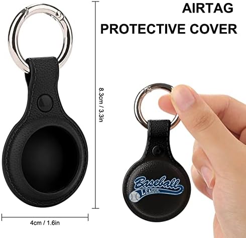 Kék Baseball Liga Kompatibilis AirTag Esetben a Kulcstartó GPS Elem Megtalálók Tartozékok a Kulcs Gyűrű AirTags