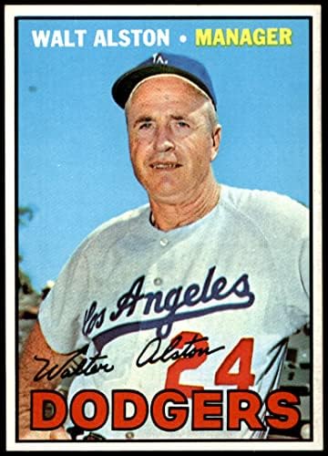 1967 Topps 294 Walter Alston Los Angeles Dodgers (Baseball Kártya) NM/MT Dodgers
