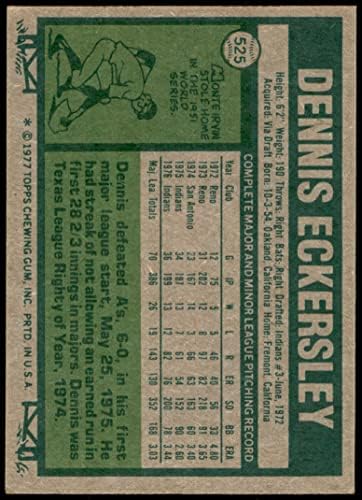 1977 Topps 525 Dennis Eckersley Cleveland indians (Baseball Kártya) EX+ Indiánok