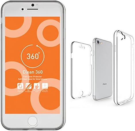 Mobiltelefon esetben Üres Teljes Jelly Tiszta, Átlátszó, Vékony, Anti-Shock iPhone 7/8 Plusz