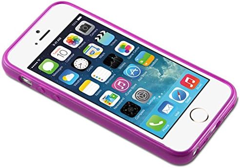 Cadorabo Esetben Kompatibilis Apple iPhone 5 / iPhone 5 / iPhone SE a Rózsaszín - Ütésálló, valamint karcálló TPU Szilikon