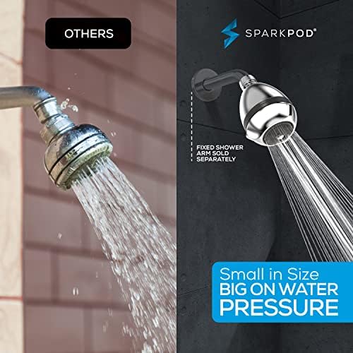 SparkPod Hatalom Nyomásfokozó zuhanyfej Zuhany Víz Nyomásfokozó - Magas Nyomás Zuhany Fej Alacsony víznyomás Lakások