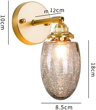 DOUBAO Üveg LED Fali Lámpa Cipzár Kapcsoló lakberendezés Belső Világítás Hálószoba, Fürdőszoba Fény ( Szín : E , Méret
