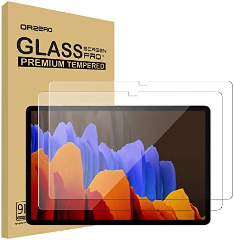 (2 Csomag) Orzero Edzett Üveg kijelző Védő fólia Kompatibilis a Samsung Galaxy Tab S7 FE 2021, Galaxy Tab S7 Plus (12.4