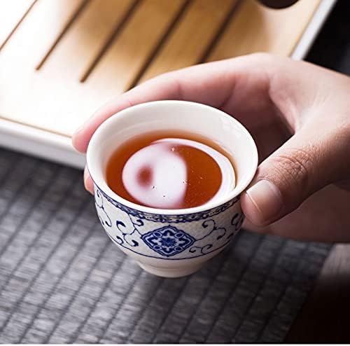 FHGH Kerámia Hordozható Utazási Tea, Kínai kung-fu Tea-Készlet, Kézzel készített Kerámia Teáskanna Szett 4 Csésze Tea,