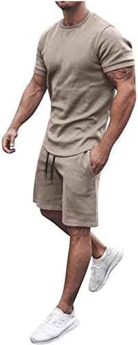 A Sport Meghatározott Férfi ruházat,Férfi 2 Darab Melegítőben Alkalmi Sleeve Rövid Ujjú Hawaii Ing, Nadrág Öltöny Sportruházat