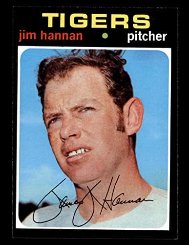 1971 Topps 229 Jim Hannan Detroit Tigers (Baseball Kártya) EX/MT Tigrisek