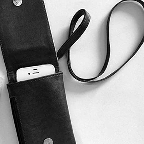 Fehér Fenyő Égen Sötét Égen Art Deco Ajándék Divat Phone Wallet Pénztárca Lóg Mobil Tok Fekete Zseb