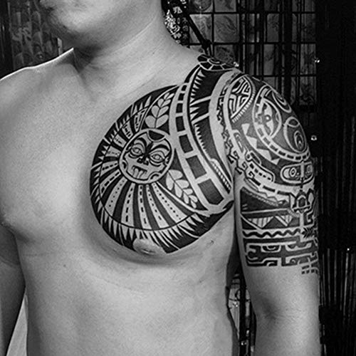 Vízálló Ideiglenes Tetoválás Papír Matrica Dwayne Johnson Totem Nagy Body Art (Ideiglenes Tetoválás)