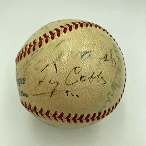 Gyerek Nichols Ty Cobb Jimmie Foxx Cy Young Tris Hangszóró HOF Aláírt Baseball PSA - Dedikált Baseball