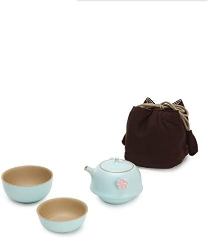 GENIGW Hordozható Készlet Kerámia Teás Készlet Kerámia Kerti Haza Utazási Ajándék Tea Set Home Tea Készlet