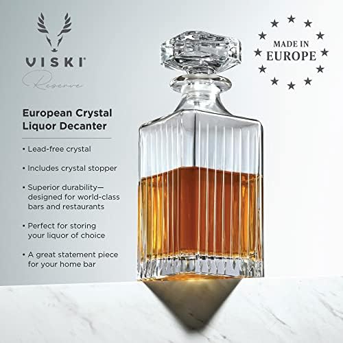 Viski Tartalék Európai Kristály Likőrös Üveget Vágott Kristály Kancsó Dugóval Európai Készült Haza, Bár Üvegáru a Whiskey,