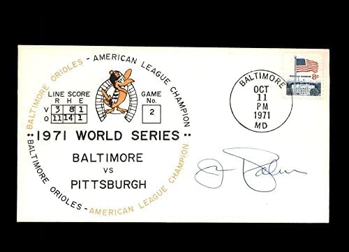 Jim Palmer PSA DNS-Coa Aláírt 1971-Es World Series FDC Cache Autogram - MLB Vágott Aláírás