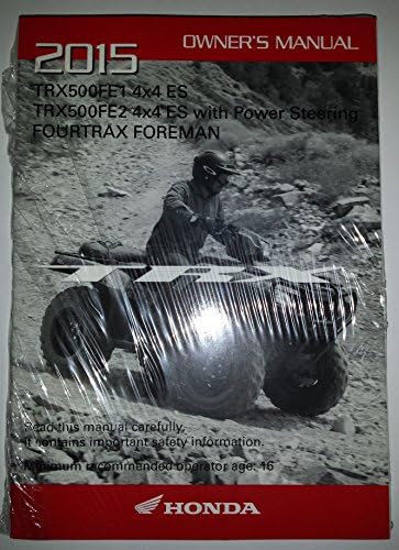 Eredeti Honda ATV Tulajdonosok Kézi 2015 TRX500 TRX500FE1 TRX500FE2 Foreman