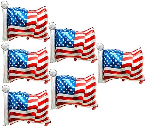 AVMBC július 4-Lufi, Hazafias Párt Léggömb, Amerikai zászló lufi a Függetlenség Napja Fél Munkaerő Nap Dekoráció (6