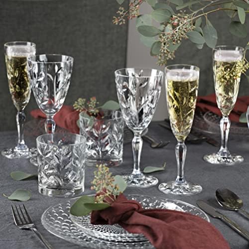 Barski Poharat - Üveg pohár - Készlet 6 - Hiball Szemüveg - Kristály Üveg - Szép Design - Ivás Reteszeket - a Víz, Gyümölcslé,