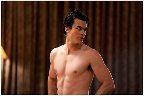 A Vampire Diaries Damon Salvatore a Törölközőt Játszott Ian Somerhalder 8 x 10 inch-Fotó