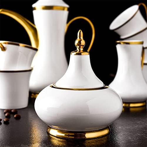 WJCCY Európai Stílusú, Kézzel Készített Arany Vonal Kávét a Csésze Csészealj Kanál Készlet Kerámia Bögre, kiváló minőségű