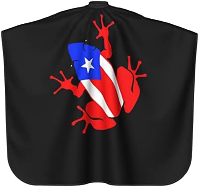 Hajvágás Köpeny, Puerto Rico Zászló Béka a Férfiak a Nők Hajvágás, Kötény, Köpeny, Haj Vágás, Haj Stylist Sampon Szalon