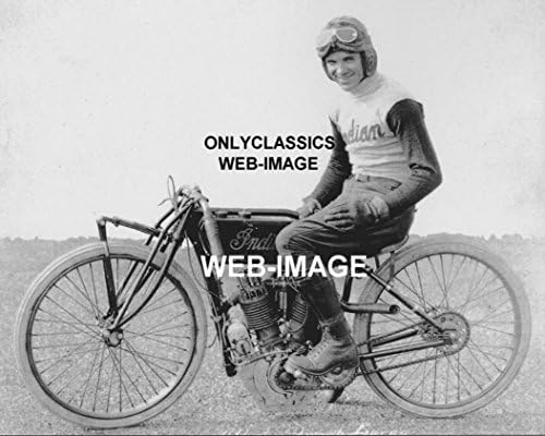 OnlyClassics 1917 Rák Burns Klasszikus Indiai V-Twin Motor Racing BOARDTRACK Versenyző Fotó