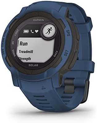 Garmin Ösztön 2 Napenergia Masszív GPS Smartwatch, Árapály-Kék