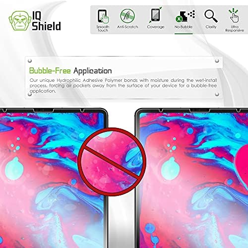 IQShield Teljes Testet Védő Kompatibilis Apple iPad Pro 12.9 (2021) + Tiszta [Teljes Lefedettség] Képernyő Védő HD Anti-Buborék