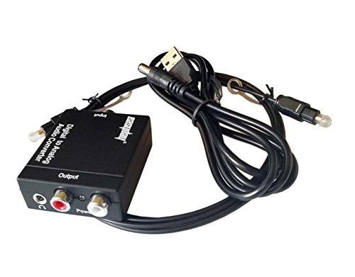 Easyday Digitális Koax, Optikai Toslink Analóg Audio Converter Támogatás 3,5 mm-es Jack Kimenet