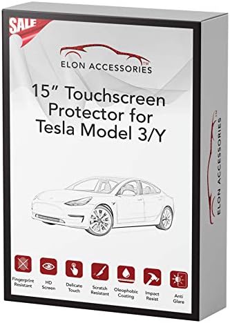 2022 & 2023 Tesla Model Y képernyővédő fólia, valamint Tesla Model 3 kijelző Védő fólia: Matt, Edzett Üveg, Tökéletes