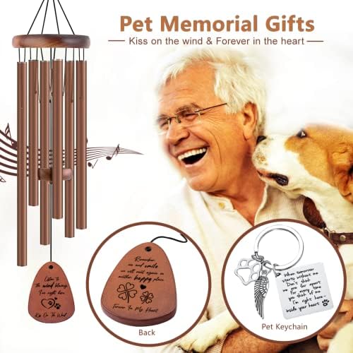 PRSATHM Pet Emlékmű Ajándékok,28 Pet Emlékmű Szél, s Kulcstartó,Kutya Emlékmű Ajándékok,Veszteség a Pet Szimpátia Ajándék,Háziállat,