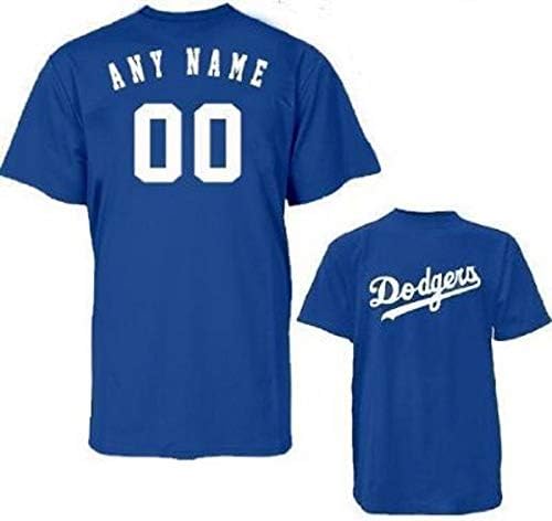 Fenséges Sportos Los Angeles Dodgers Egyéni (Név/ Vissza) Engedélyezett Replika Jersey Póló