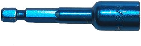 Thunder Bay Rögzítő Eszközök TBMSHL3/8-PK 2-9/16 Hosszú Nutsetter Mag, 1/4 Hex-Meghajtó, 3/8 (2 Csomag), Kék