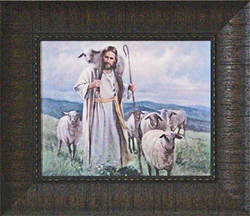 Keretes Kép, Jézus, aki a juhok Jó Pásztor által Del Lelkész