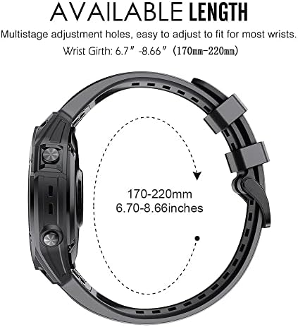 DJDLFA 22 26mm Szilikon Watchband Pántok a Garmin Fenix 6X 6 Pro 7 X 7 5 5X 3 3HR 945 Smartwatch Karkötő gyorskioldó