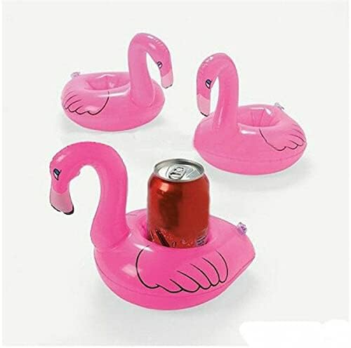 MOOKEENONE 2 Csomag Aranyos Flamingo Úszó Felfújható Ital Jogosultja Uszoda Fürdő Gyermek-Játék