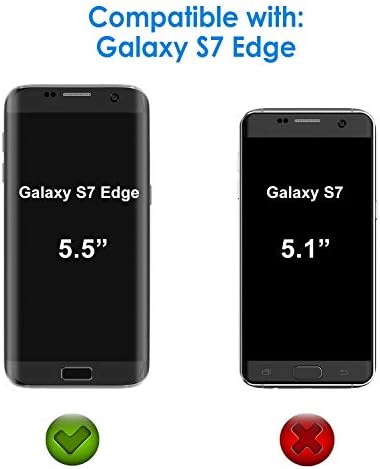 JETech képernyővédő fólia Samsung Galaxy S7 Szélén, TPE Ultra HD Film, Teljes Képernyős Lefedettség, 2-Pack