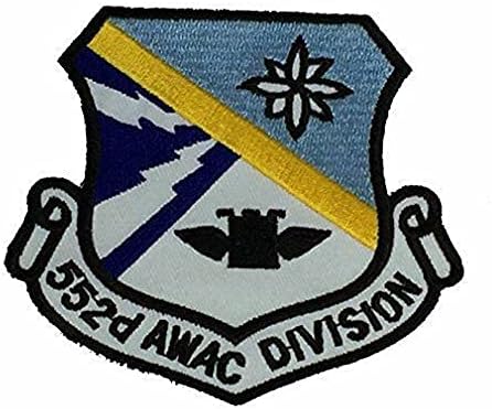 Hímzett Patch - Foltok a Nők Ember -USAF légierő 552ND AIR Control Szárny AWACS-Osztály Patch E-3 Sentry Tinker AFB